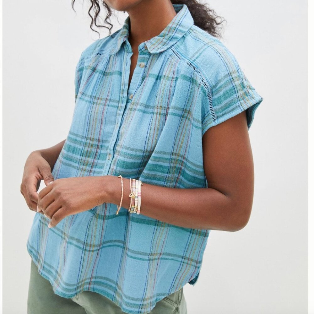 Anthropologie Pilcro The Serena Surf Blouse